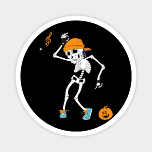 Halloween Shirt Funny Halloween Dancing Skeleton Magnet